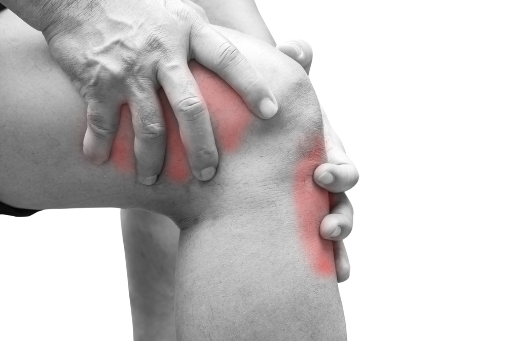 Close up of a knee represtning smoeone suffering with arthritis