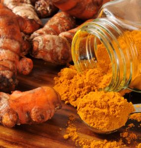 Turmeric root and powder