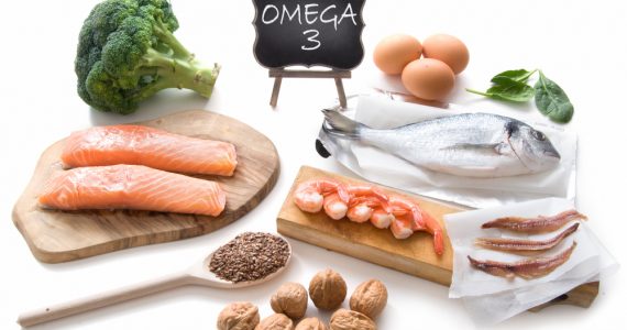 A selection of foods containing Omega-3 fats
