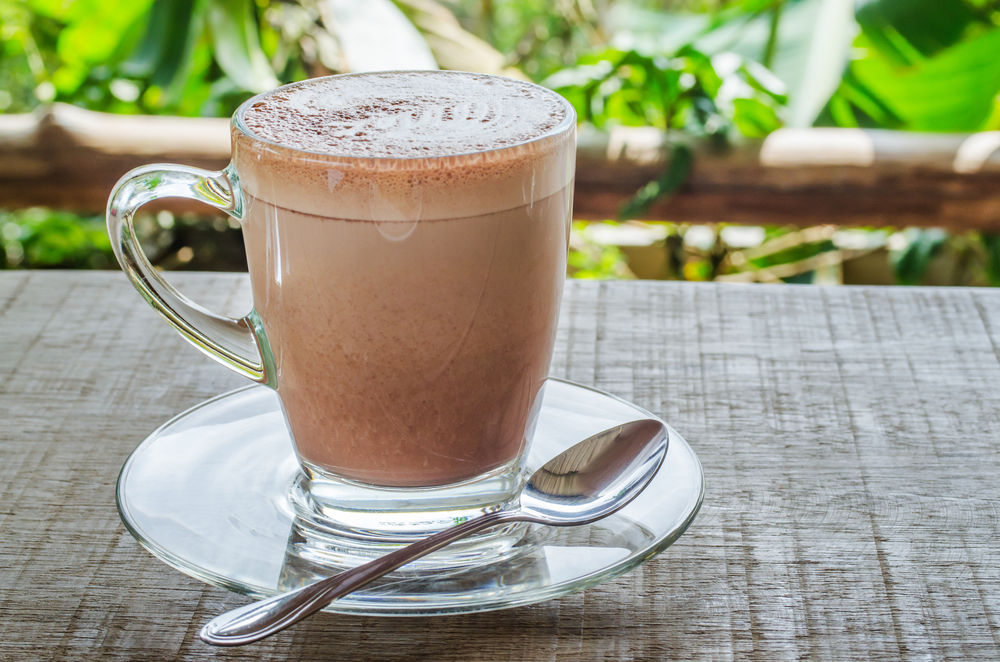 Close up of a muf of cocoa