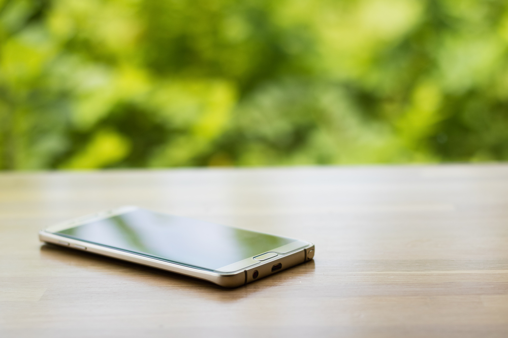 Close up of mobile phone