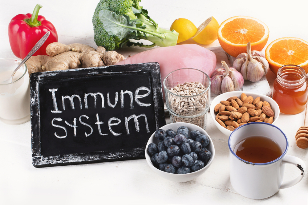 A range of immune-boosting foods