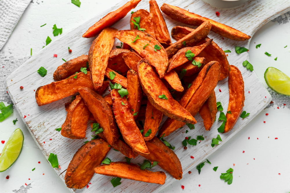 Sweet potato wedges