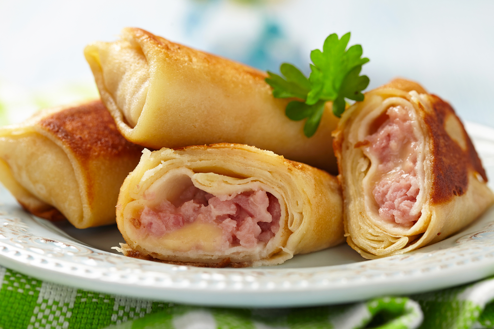Ham pancakes
