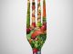 A fork made from a range of fruit and veg