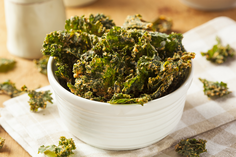 Crispy kale chips