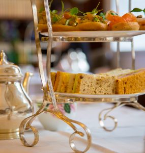 Close up of a traditional afternoon tea