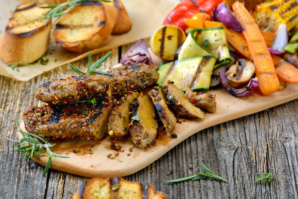 Cooked Seitan vegan protein
