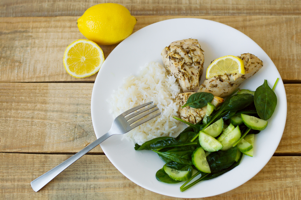 A balanced meal plate