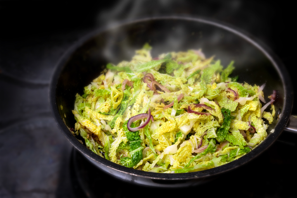 Savoy cabbage dish
